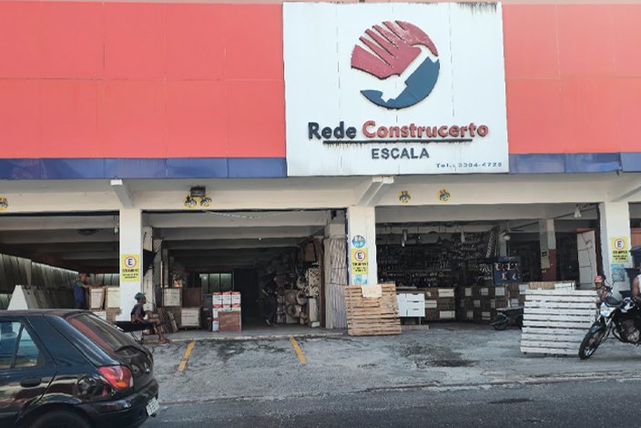 Fachada de loja da Rede Construcerto
