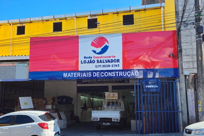 Fachada de loja da Rede Construcerto